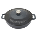 Westinghouse 4L 30cm Shallow Cast Iron Oval Casserole Pot - Ombre Grey (WHCIPRS3002G)