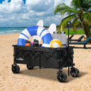 Lambu Folding Wagon Cart 300L Garden Outdoor Camping Shopping Trolley Wheels
