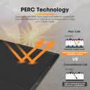 San Hima 4X 170W PERC Solar Panel Kit Mono Multi-busbar Bypass Diode Tech 5MM