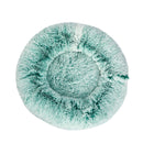 Pawz Pet Bed Cat Dog Donut Nest Calming Mat Soft Plush Kennel Teal L