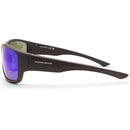 North Beach Galjeon Matte Black/Blue Mirror Polarised Unisex Sunglasse