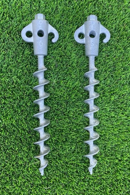 Heavy Duty Screw in Aluminum Tent & Ground Pegs 2 x 295mm Long Secura-Pegs® Tents Camping