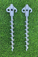 Heavy Duty Screw in Aluminum Tent & Ground Pegs 2 x 295mm Long Secura-Pegs® Tents Camping