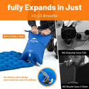 Inflatable Camping Mattress with Air Bag Blue