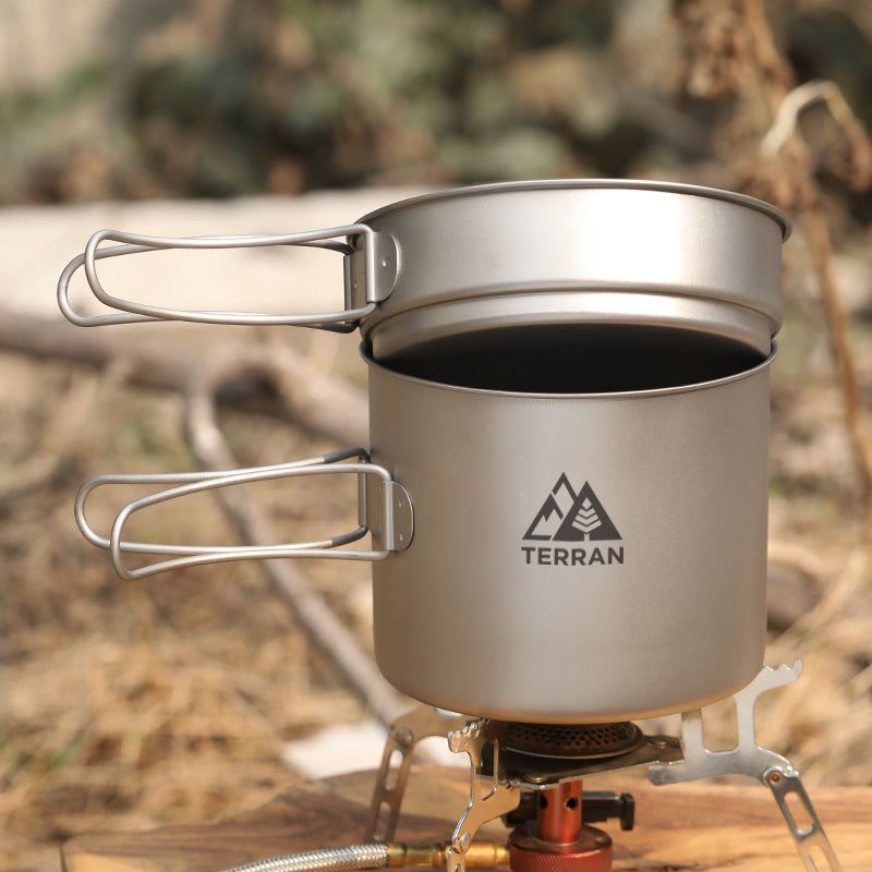 TERRAN Titanium Cooking Bundle (Twig Stove & Pot Set)