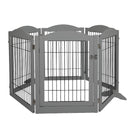 Pawz 6 Panels Pet Dog Playpen Puppy Exercise Cage Enclosure Fence Indoor Grey