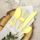 Stainless-Steel Cutlery Set Travel Knife Fork Spoon Glossy Gold Tableware 30Pcs