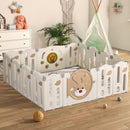 Bopeep Kids Playpen Baby Safety Gate Toddler Fence Child Play Game Toy 16 Panels