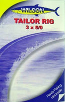 Wilson Tailor Fishing Rig 3x5/0 Hook-Setup - 40lb Clear Mono Leader