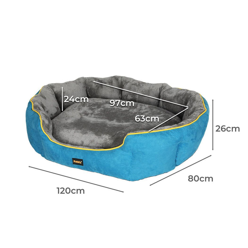 Pawz Electric Pet Heater Bed Heated Mat Cat Dog Heat Blanket Removable Cover XL