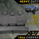 Ford Ranger PX I Heavy Duty XP7 Canvas Rear Row Seat Covers (Made to Order)