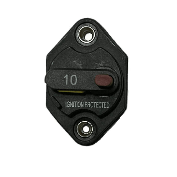 Exotronic 10A Mini Panel Mount Waterproof DC Circuit Breaker