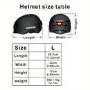 Bike Helmet with Front And Rear Rechargeable LED Lights Matte Black