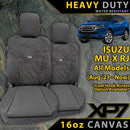 Isuzu MU-X RJ Heavy Duty XP7 Canvas 2x Front Seat Covers (Available)