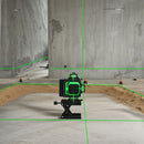 Traderight Laser Level 4D 16 Line 360° Green Self -Leveling with Remote Tripod