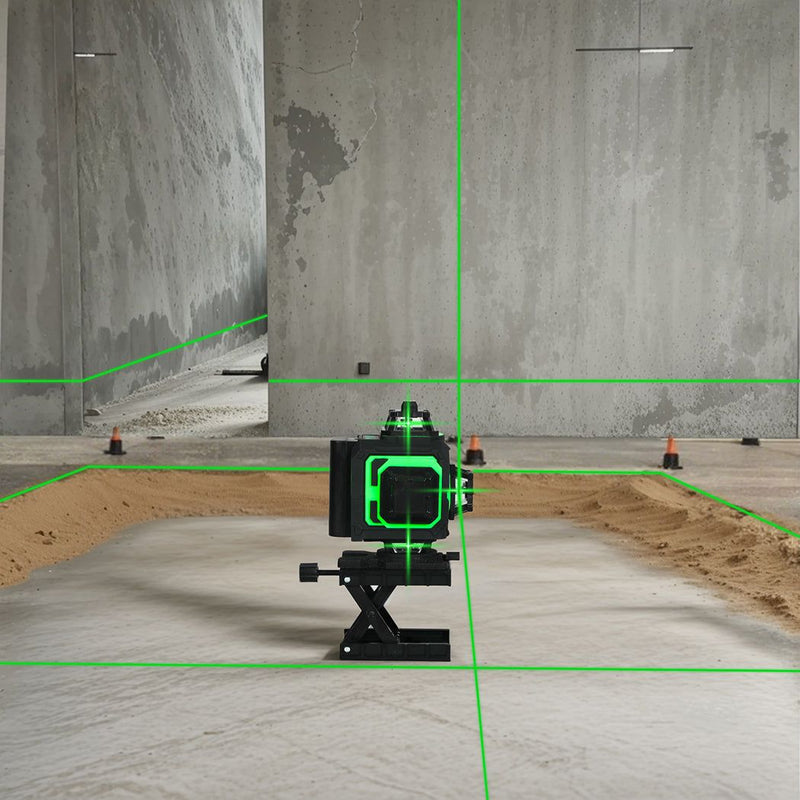 Traderight Laser Level 4D 16 Line 360° Green Self -Leveling with Remote Tripod