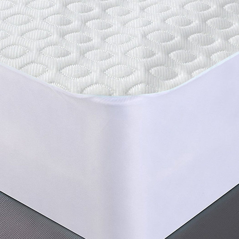 Dreamz Mattress Protector Topper Polyester Cool Fitted Cover Waterproof Double
