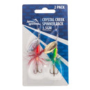 2 Pack of 3.5gm Jarvis Walker Crystal Creek Spinnerbait Lures