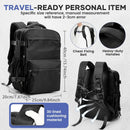 Vacuum Compression Travel Backpack with Pump Black