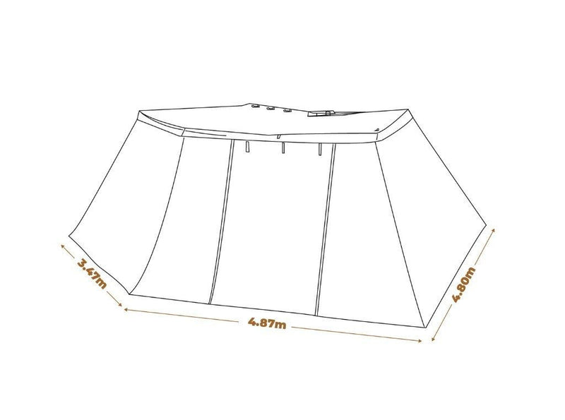 Oztrail Blockout Awning 2.5m Wall Kit