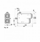 Truma VarioHeat Eco Gas Heater With BLACK Wall Cowl