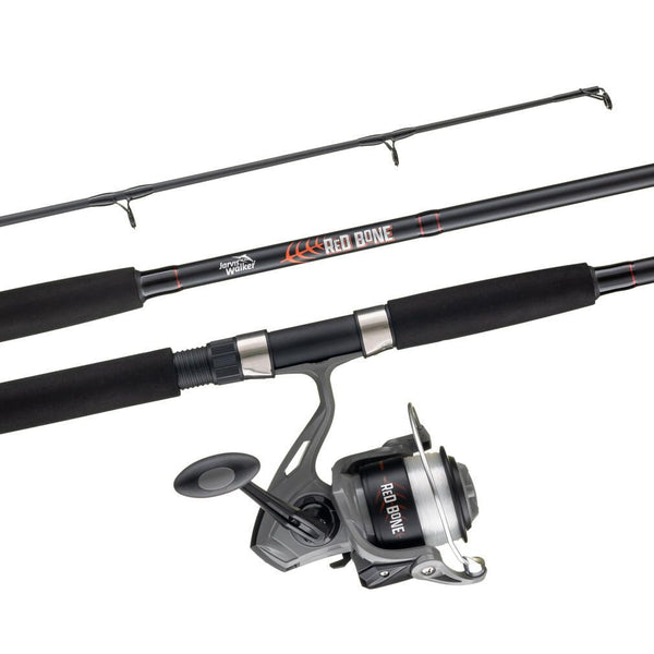 Jarvis Walker 6'6 Red Bone 4-7kg Boat Combo - 2 Pce Spin Combo Spooled with Line