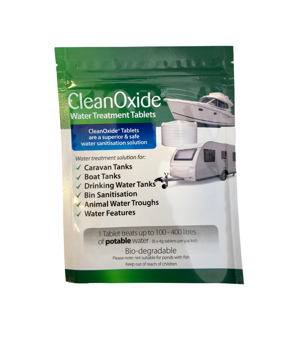 CleanOxide Water Tank Sanitiser 4gm Tablets 8 Pack
