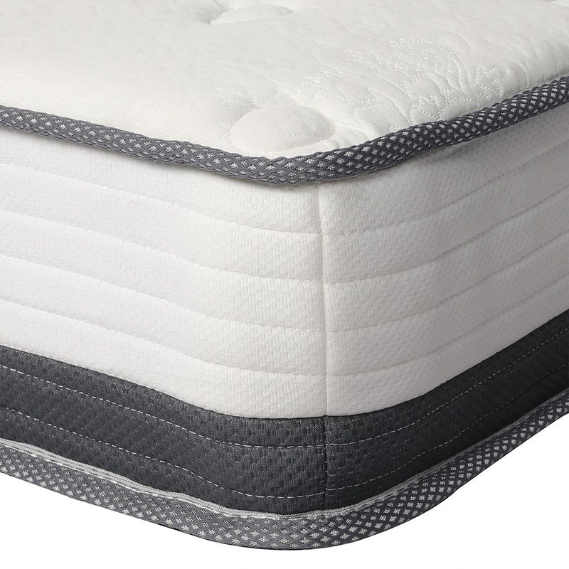 Dreamz Pocket Spring Mattress HD Foam Medium Firm Bedding Bed Top Queen 21cm