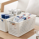 16x Plastic Storage Baskets Bulk w/ Grip Handles - 39.5x20.5x19.5cm