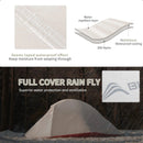 Ultralight 2-Person Backpacking Tent 20D Nylon Waterproof White