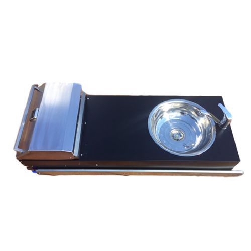 Swift Alfresco BBQ Kitchen - Black tray with Stainless BBQ