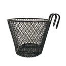 PVC Coated Wire Mesh Hook On Front Bike Basket (Black)