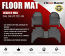 KIWI MASTER 3D TPE Car Floor Mats Fit ISUZU D-MAX DMAX Dual Cab UTE 2021+