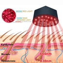 Infrared And Red Light Therapy Hair Growth Cap LED Treatment Helmet Black