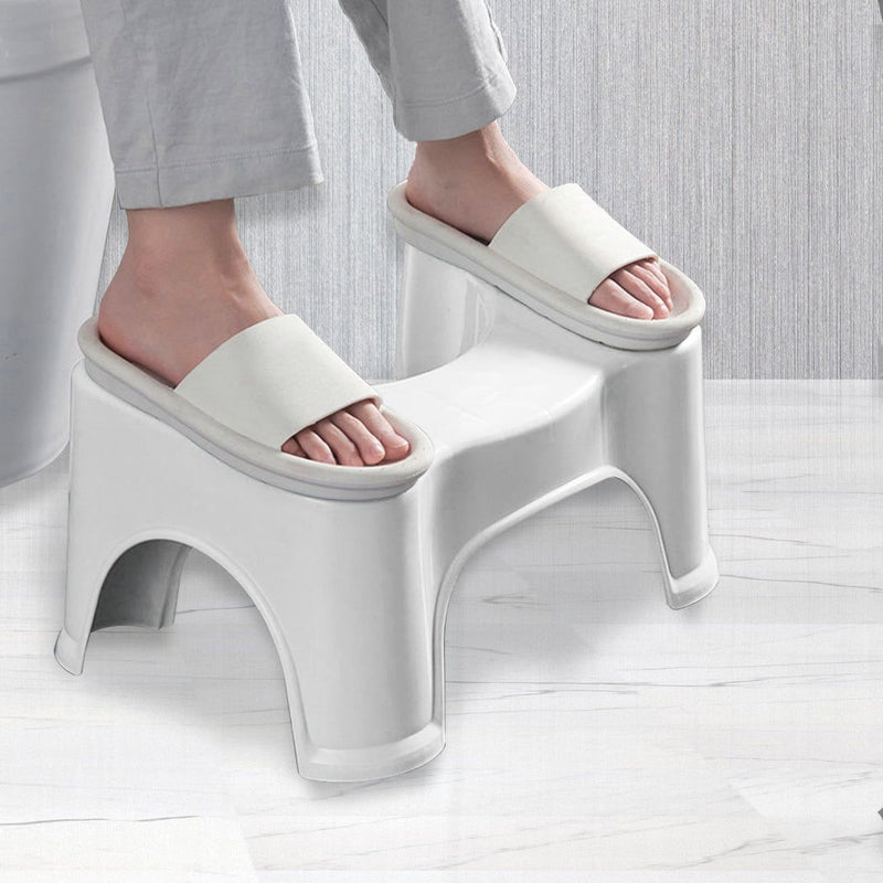 Traderight Group  2x Toilet Step Stool Bathroom Potty Squat Aid for Constipation Relief