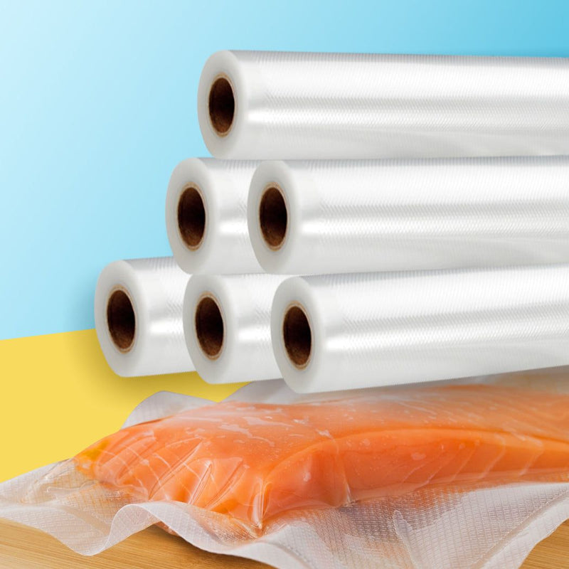 Toque 10x Vacuum Food Sealer Saver Bag Rolls 6mx28cm Commercial Heat Grade