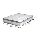 Dreamz Spring Mattress Bed Pocket Tight Top Foam Medium Firm King Size 25cm