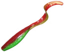 Zman 3 Pack of 7 Inch Streakz Curly Tailz Soft Plastic Lures - NUKED CHICKEN GLOW