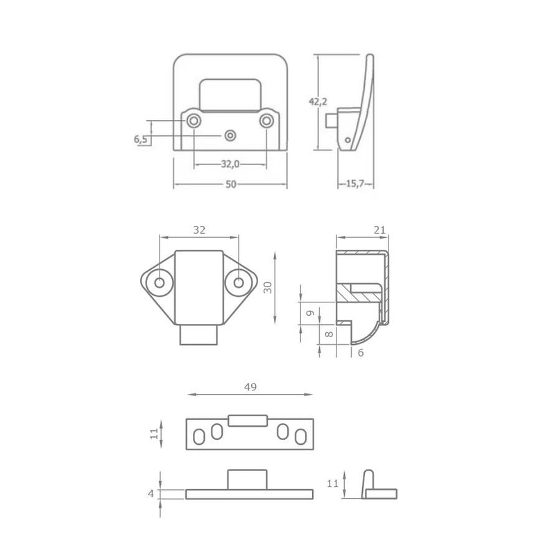 Baldacci Anzio Pullopen Handle Never Nickel