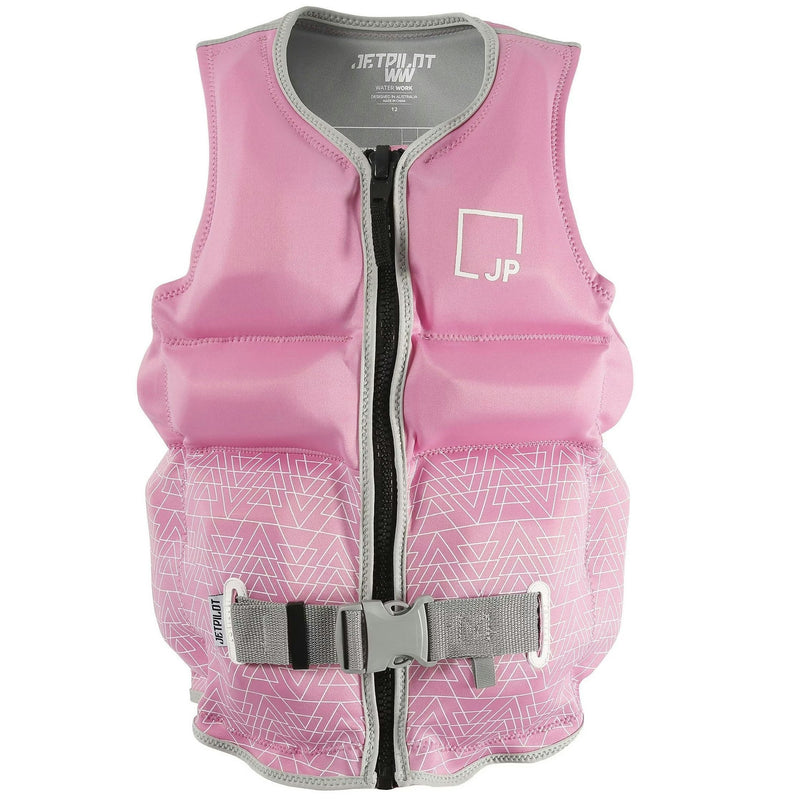 Jetpilot X1 Front Entry Girl's Youth Neo L50S Buoyancy Vest JA21295 - Pink Sizes 8-16