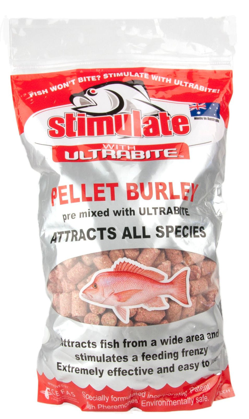 1 Kg Stimulate Pellet Burley Pre Mixed with Ultrabite - Berley Pellets