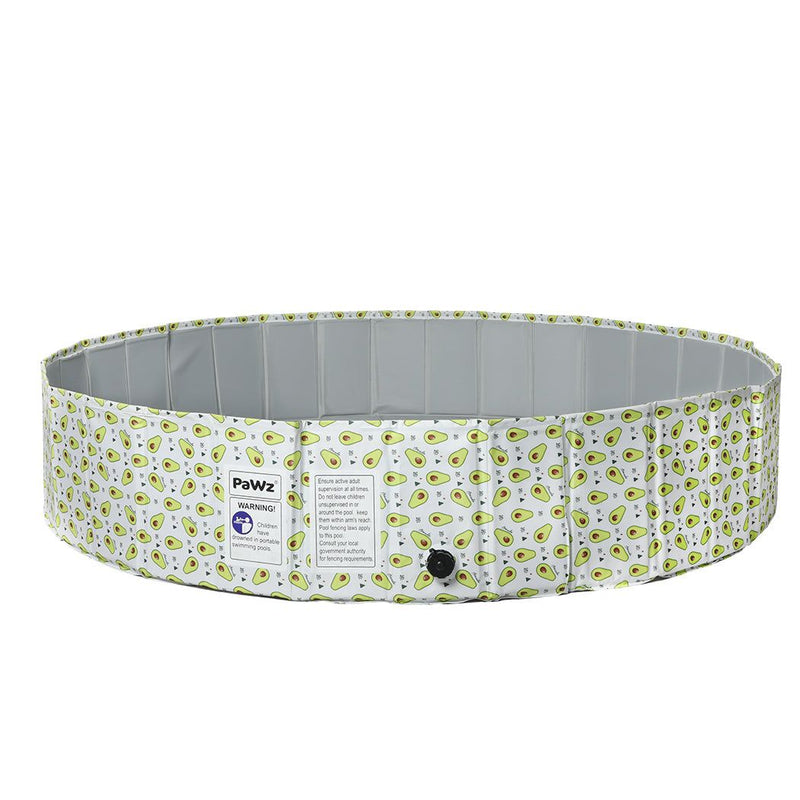 Pawz 160cm Portable Pet Swimming Pool Dog Washing Bath Tub Outdoor Foldable