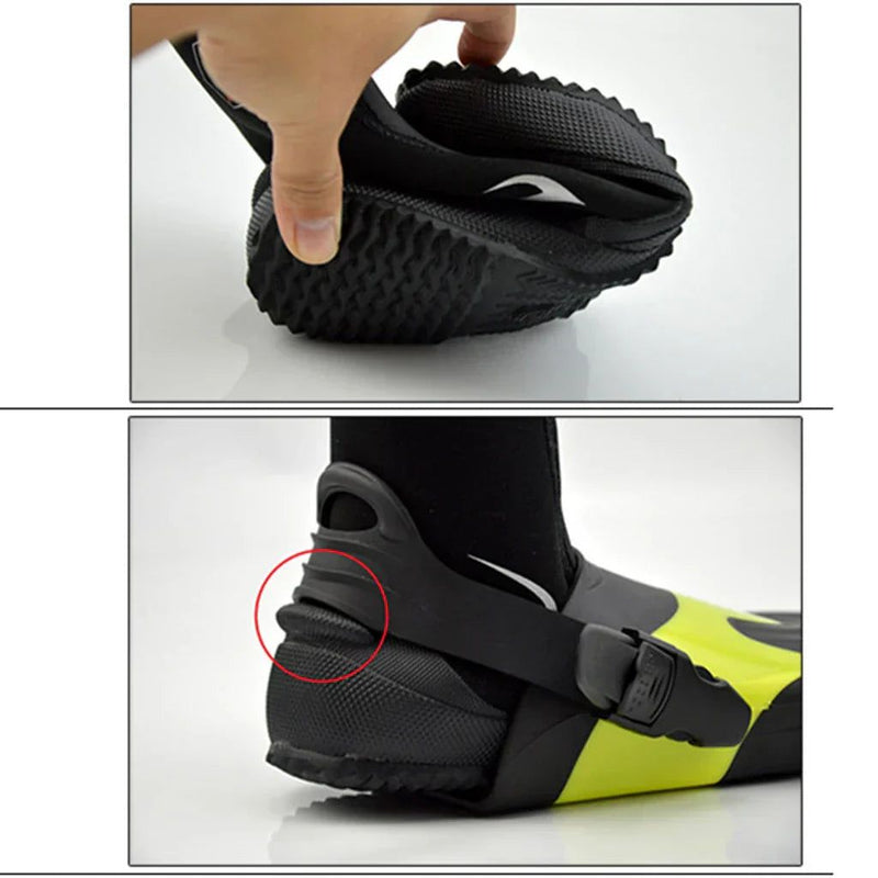 5mm Neoprene Dive Boots - High Cut Zipper Wetsuit Boots