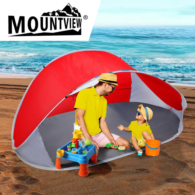 Mountview Pop Up Tent Camping Beach Tents 4 Person Portable Hiking Shade Shelter