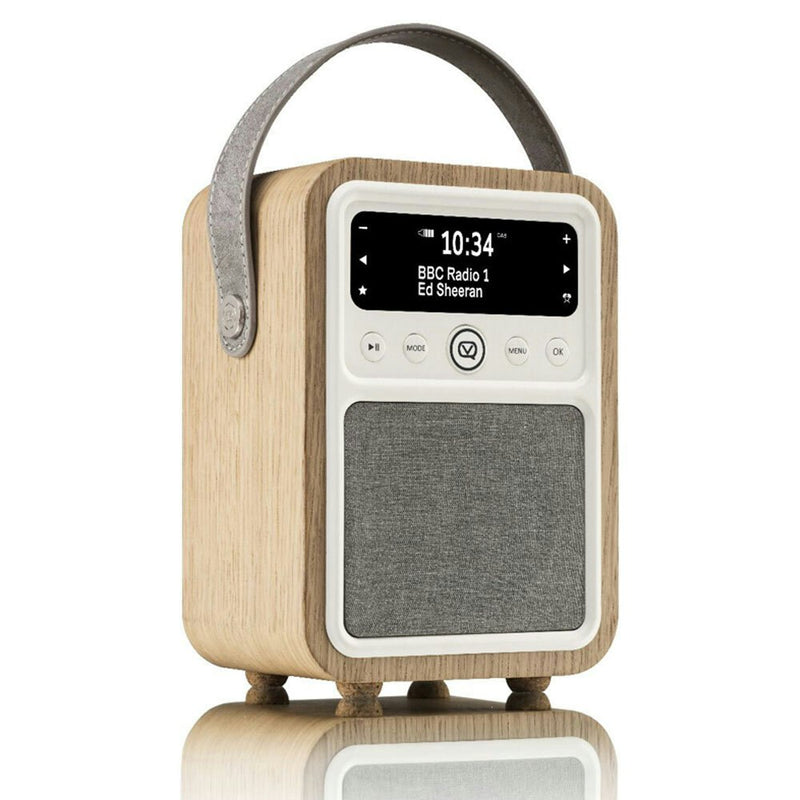 View Quest Monty Retro DAB+ Digital AM/FM Radio/Bluetooth/Wireless Speaker Oak