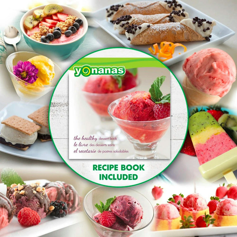 Yonanas 200W Electric Dessert/Frozen Ice Fruit/Yoghurt/ Maker/Blender Silver