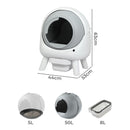 Pawz Cat Litter Box Large Machine Automatic Self Cleaning APP Control White