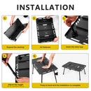 Tactical Folding Camping IGT-Compatible Table Black