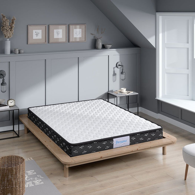 Dreamz Spring Mattress Bed Pocket Tight Top Foam Medium Soft King Size 16cm