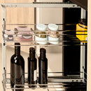 Twin Pull Out Pantry Unit Set, 110mm Baskets (Chrome)